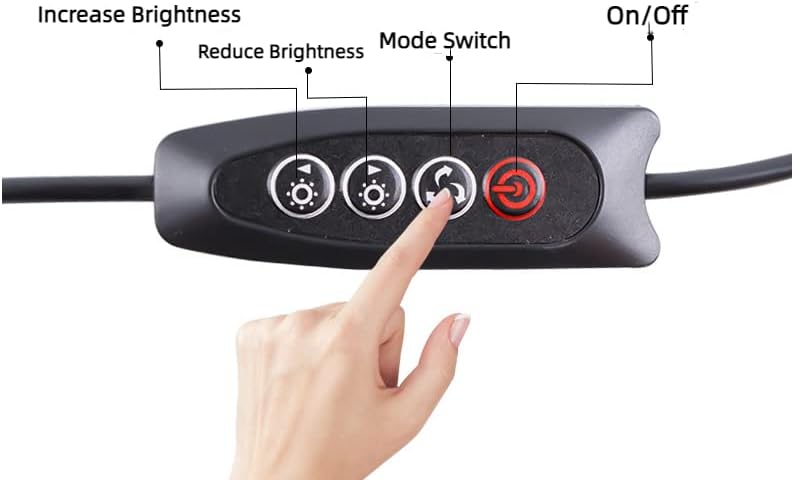 Iluminação de chamadas de zoom com 3 modos de luz para maquiagem para iluminação de webcam Luz de vídeo ajustável para