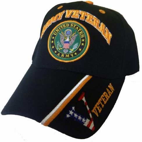 Exército preto Baseball Cap veterano contra bandeira americana EUA Hat dos Estados Unidos patrióticos