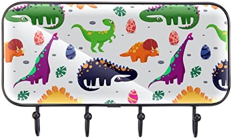 Lyetny Towel Suport de parede Montada com toalha Rack Decor de banheiro decoração de roupão de casaco Roupas de dinossauros planos