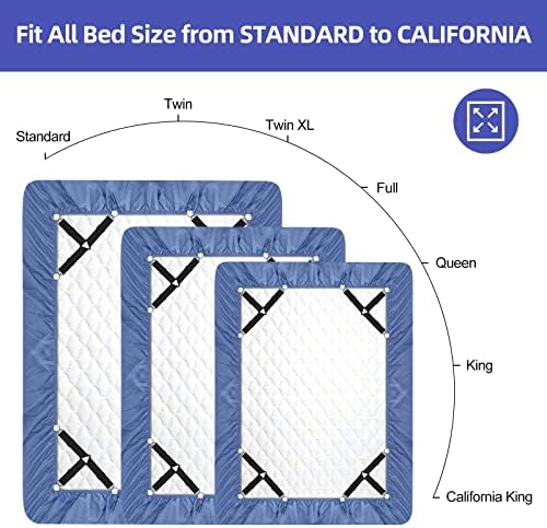 Tiras de lençóis de nanato Triangle, clipes de colchão de formato de coração, suspensórios de lençol de canto de cama equipados Grippers para lençóis de cama, capas de colchão, almofada de sofá