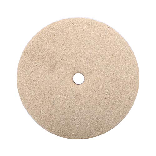 Roda de polimento de lã de lã, 1pc 100x25mm 4 polimento bege buffing moer roda redonda lã de lã macio polidor