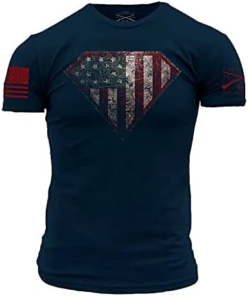 Camisas de treino de verão para homens Men Vintage Independence Dia