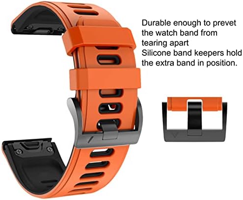 MGTCAR RELUMA VABELA RELAÇÃO RELAÇÃO Strap para Garmin Fenix ​​7 7x 6x Pro Watch EasyFit Wrist Band para Fenix ​​6 Pro para Garmin Fenix ​​5x 5 Watch