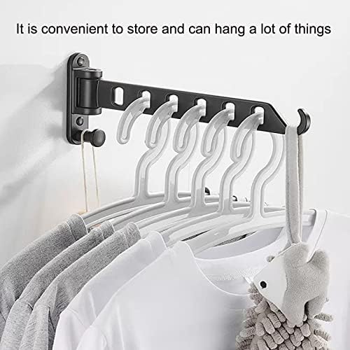 Rack de secagem de roupas montadas na parede, dobrar o rack de secagem de roupas montadas na parede é adequado para uso interno e externo fácil de transportar