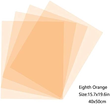 Correção de cor laranja Correção do gel Filtro de filtro 16x20 polegadas 4 peças 1/8 Gels de iluminação fotográfica CTO