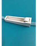 Grampo de rampa Purelife para tubos de enema - Um grampo de rolos é um controle de fluxo totalmente ajustável em seu enema