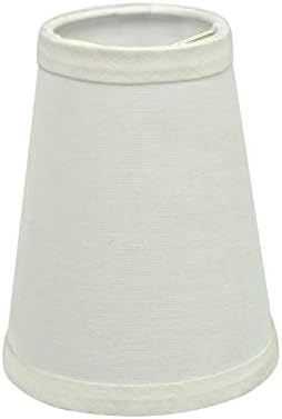 Aspen Creative 32654-2b, lâmpada de lustre de clipe em Império, fora de altura branca, de 2 1/2 top x 4 inferior