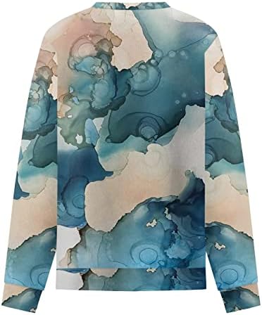 SWROWESI AZTEC Sorto Mulheres Mulheres de Manga Longa Crewneck Retro Camisetas T Ocidental Tamas Geométricas Tamas Casuais Sweter