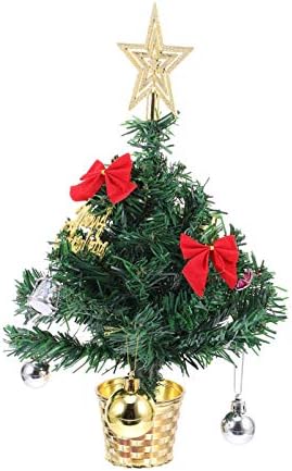 ABOOFAN Conjunto de 30 cm de árvore de natal estatueta minúscula bugiganga verde modelo de Natal modelo foto propaganda de férias