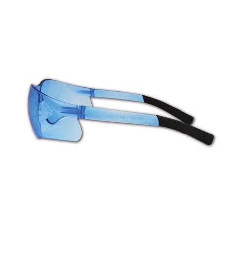 Magid Y19BFLB Gemstone Myst Flex Protetive Eyewears, lente azul e moldura azul clara