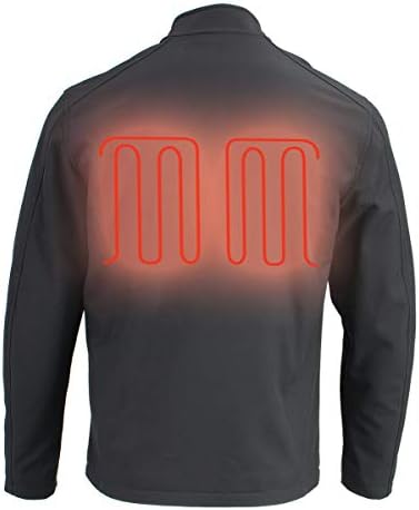 Nexgen heat masculino mpm111762set com zíper preto jaqueta macia