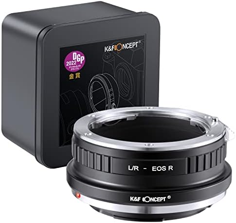 Adaptador de montagem de lentes conceituais da K&F L/R-EOS R Manual Focus compatível com a lente Leica R para Canon Eos