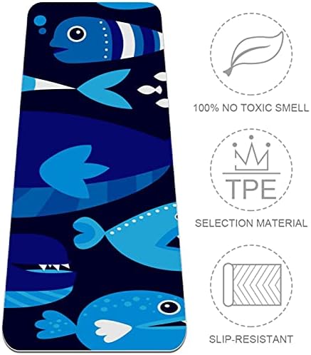 Yoga Mat Sea Ocean Fish Eco Friendly On Slip Fitness Exercition tapete para pilates e exercícios de piso