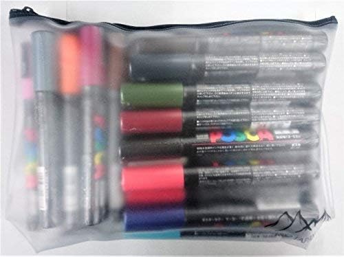 caneta do marcador de tinta uni posca, ponto médio, 29 cores definidas com caixa de caneta de vinil original