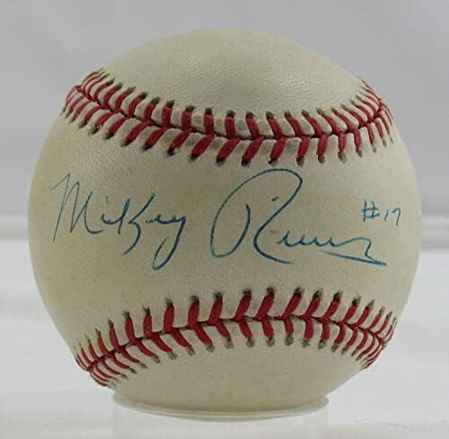 Mickey Rivers Assinou Autograph Autograph Rawlings Baseball B101 - Bolalls autografados