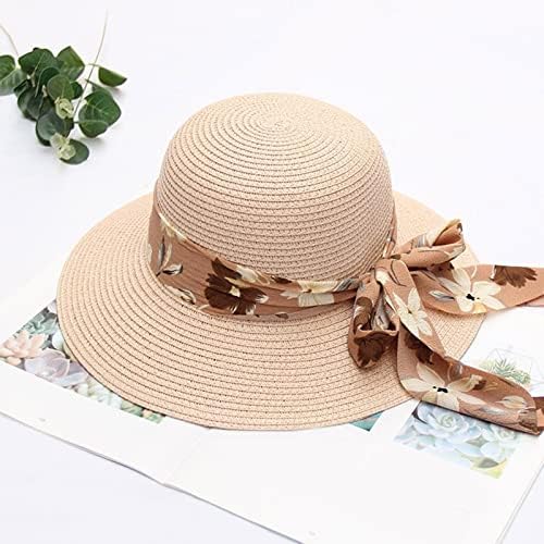 Chapéus de palha de palha larga feminino Chapéus de sol para mulheres larga largura de bonguar praia chapéu menina toupe de