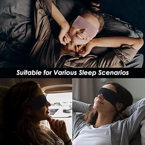 Freshme Máscara de máscara do sono respirável leve para dormir com alça elástica pendurada para todas as posições do sono