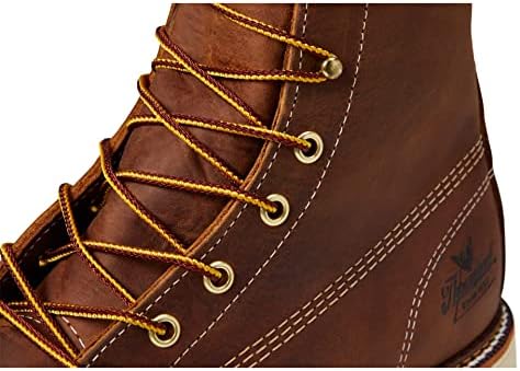 Thorogood American Heritage 8 ”Moc Toe Work Boots for Men Botas de couro respirável com sola de matiz de maxúcia resistente