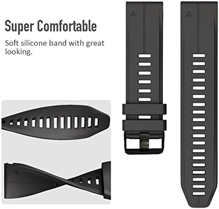 Dfamin 26 22 22mm de faixa de vigilância para Garmin Fenix ​​7 7x 7s Assista Quick Release Silicone EasyFit Strap Strap