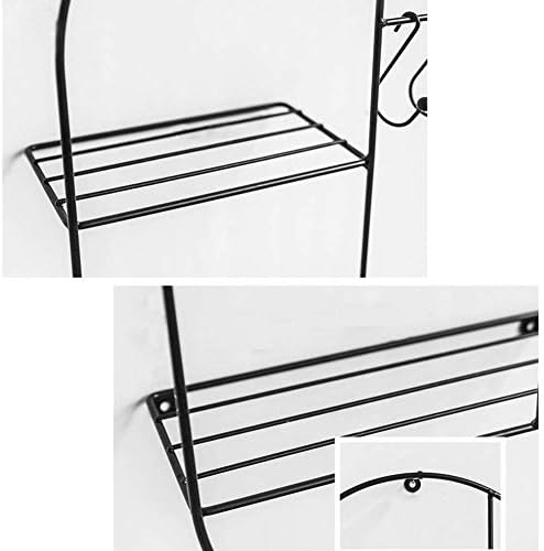 Prateleira de parede de prateleira de simplicidade elegante pibm prateleiras de rack flutuante Arte de ferro de armazenamento de