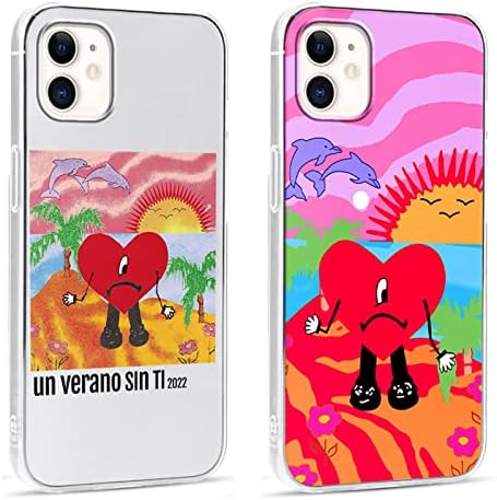 [2 pacotes] Caso de anime compatível com Apple iphone 12 mini 5,4 , casos de telefone de proteção de silicone para mulheres meninos