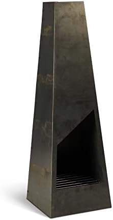 Bellacor® Aço desgastado por chimenea ao ar livre moderna