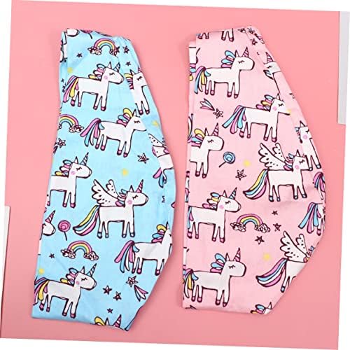 Galpada 2pcs Sleeping Hair Unicorn Cartoon Moda Mulheres Práticas Crianças Hairloss Headwear Working Paciente Sleep