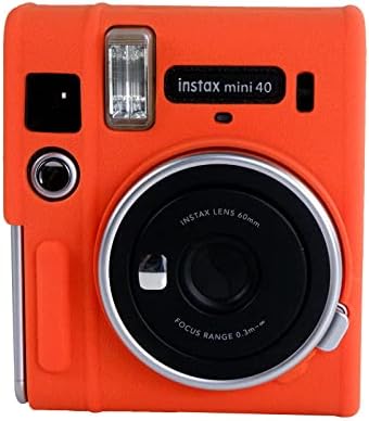 Rieibi Mini 40 Case - Caso de proteção de silicone para Fuji Instax Mini 40 Câmera instantânea - Caixa leve de borracha