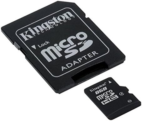 Kingston 8GB Classe 4 MicrosDHC Flash Memory com adaptador SD SDC4/8GB
