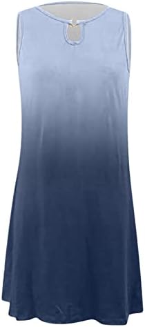 vestido de tanque de gradiente feminino lcziwo