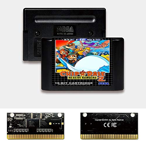 Aditi Chip'n Dale 2 - USA Label Flashkit MD Cartão de PCB de ouro eletrolles para Sega Genesis Megadrive Console de videogame