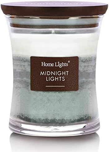 Homelights de 3 camadas de 3 camadas de velas altamente perfumadas - luzes da meia -noite, velas de jarra de ampulheta para casa -