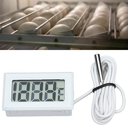 FTVogue 2PCS Termômetros digitais eletrônicos Medidor de temperatura do termostato com sonda -50 ℃ ~ 110 ℃ 5%～ 80%[branco*2], termômetros