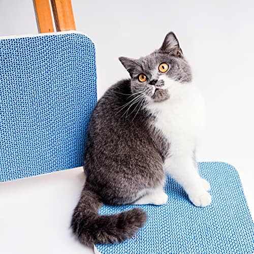 Heyooheloo Blue Cat Scratching Pad: Design direcionado para arranhões atraentes, seguros e saudáveis