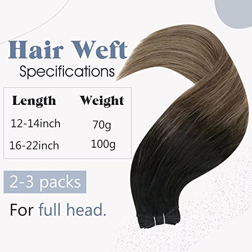 【Economize $ 10】 Easyouth One Pack Weft Haf Hair Extensions Real Human Hair e um clipe de pacote em extensões de cabelo humano