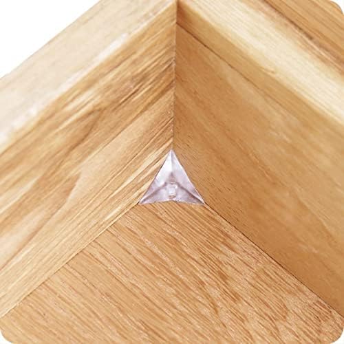 100 PCS Stair Corners-cantos de poeira para escadas-triângulo transparente de canto à prova de poeira de cristal, gaveta de guarda-roupa