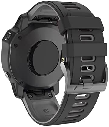 XJIM 22 26mm Strapa de banda de vigilância rápida para Garmin Fenix ​​6x Pro Watch Silicone EasyFit Wrist Band para