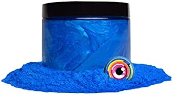 Mica Powder Pigment “Blue oceânico escuro” Multiplumes Furpose Arts and Crafts Additive | Trabalho de madeira, bombas de banho natural, resina, tinta, epóxi, sabão, esmalte, protetor labial