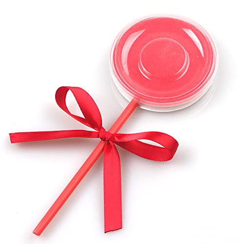 5 conjuntos da caixa de embalagem Lollipop vazio Feito à mão Made Bowknot Clear redonda Bandeja Recipiente de cílios individuais