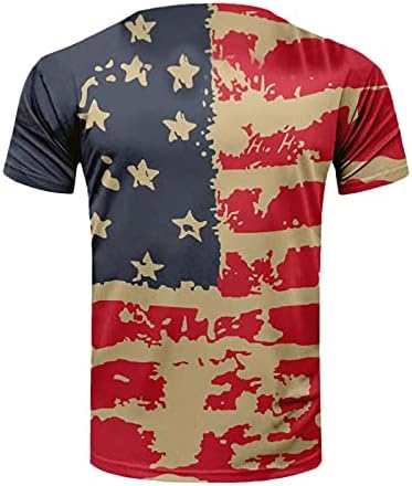 Xxbr 4 de julho Camiseta patriótica para homens EUA Independence Day camise