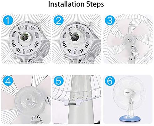 YCZDG 16 polegadas, ventilador de mesa, ventilador de resfriamento de ajuste de 3 velocidades, com recurso oscilante/rotativo