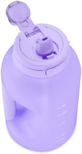 Ello Hydra Half Gallon Jug com marcador de tempo e alça para hidratação e palha de silicone durante todo