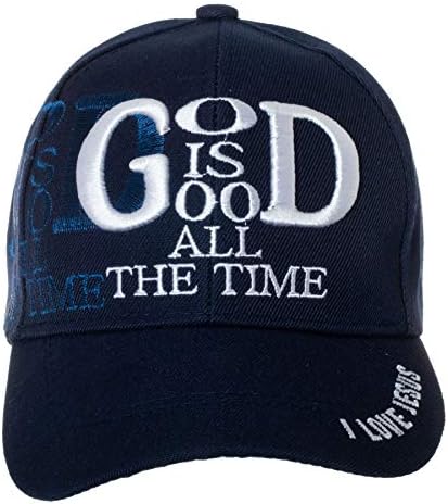 Deus artesão de Deus é bom o tempo todo com eu amo Jesus no boné de beisebol - chapéu bordado espiritual cristão religioso
