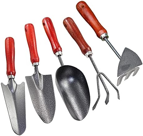 5pcs/conjunto de ferramentas de jardinagem conjunto mini ferro larga pára