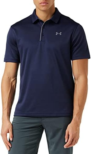 Under Armour Men's Tech Golf Polo, Midnight Navy /Graphite, 3x-Large all
