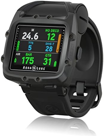 Aqua Lung I750TC Color Air Integrated Wrist Scuba Dive Computer com USB, Black