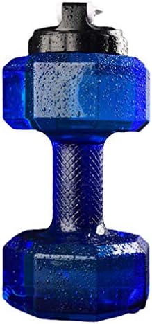 Garrafa de água home-l & y haltela, halteres portáteis 2.2L de grande capacidade Sport Fitness Water Bottle, cheia de água e pesa 2,2 kg, para tonificação muscular, treino de corpo inteiro, halteres de ginástica, azul