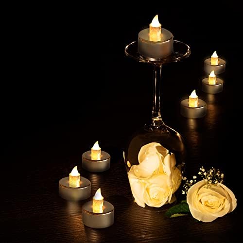 Velas LED Velas sem chamas Velas falsas Velas de bateria Operadas As baterias de tealights brilhantes e trêmulos incluídos para o dia