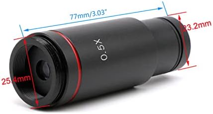 Adaptador de microscópio de montagem de 0,5x C 23,2 mm Lente de redução de oculares eletrônicos de ocular 0,5x Lente