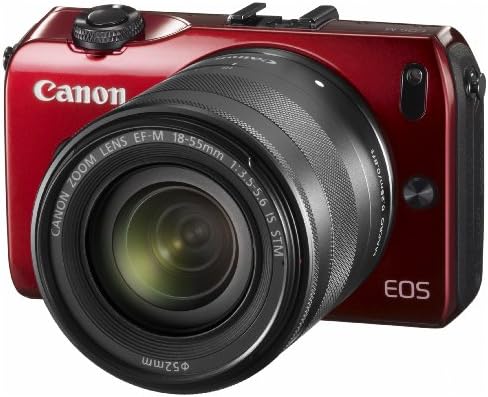 Câmera digital de espelho es espelhada da Canon com EF-M 18-55mm, lentes STM de 22 mm com flash 90EX com adaptador de montagem